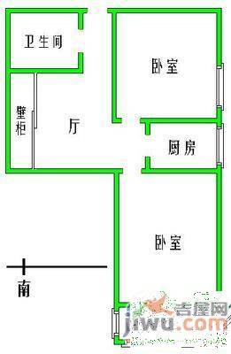 金鸟花园2室1厅1卫71㎡户型图