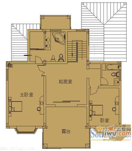 乡村花园双湖美墅4室2厅2卫户型图