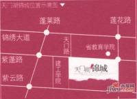 天门湖锦城位置交通图图片