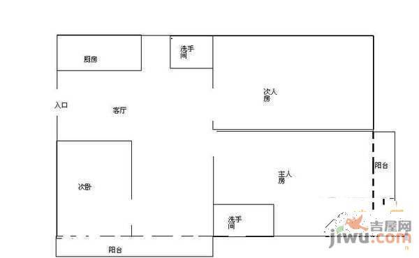 绿怡居3室2厅2卫110㎡户型图