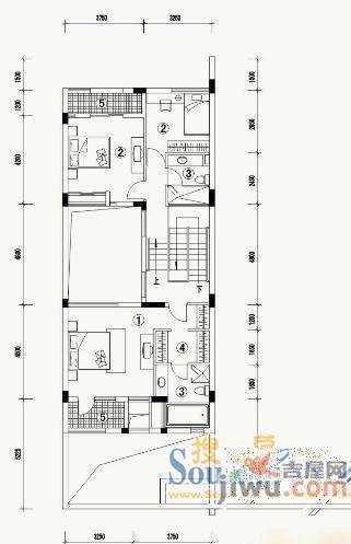 绿怡居3室2厅2卫110㎡户型图