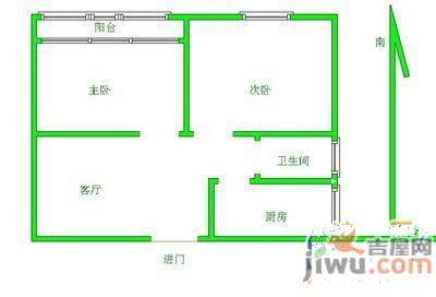 绿怡居3室2厅2卫110㎡户型图