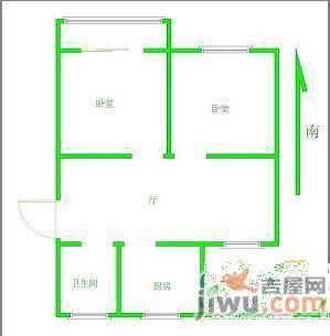 铜陵新村2室1厅1卫70㎡户型图