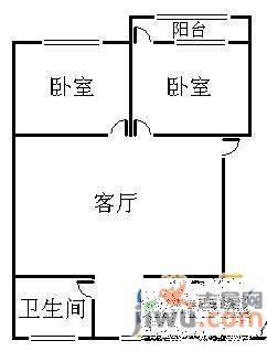 铜陵新村2室1厅1卫70㎡户型图