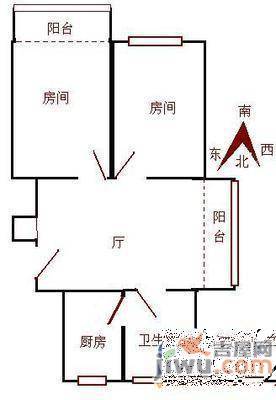 龙岗静安新城3室2厅2卫户型图