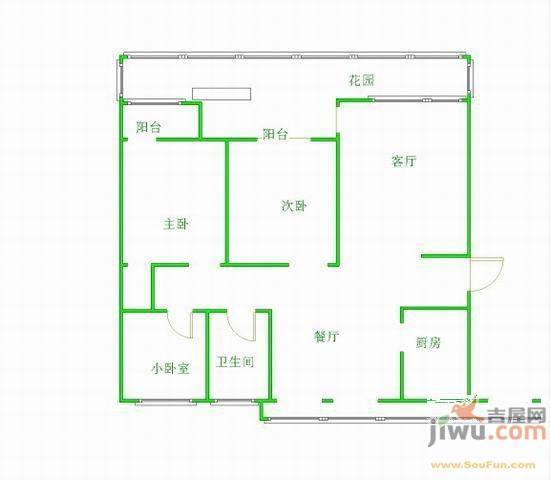 福禄园2室2厅1卫户型图