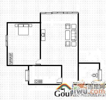 福海新居3室1厅1卫97㎡户型图