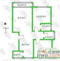 嘉山小区2室2厅1卫64㎡户型图