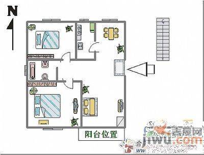 瑞格上海时代广场3室3厅2卫154㎡户型图