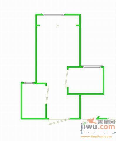 求实君临国际1室1厅1卫户型图