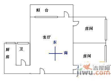 建苑雅居3室2厅2卫户型图