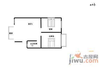 卫庄小区2室1厅1卫63㎡户型图