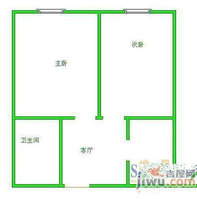 宏图新村2室1厅1卫80㎡户型图