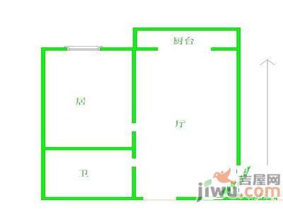 大杨小区1室1厅1卫户型图