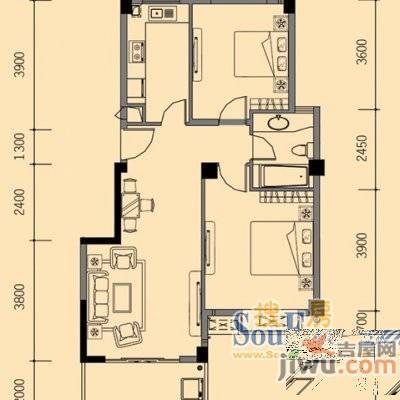 古井百花大厦3室2厅2卫户型图