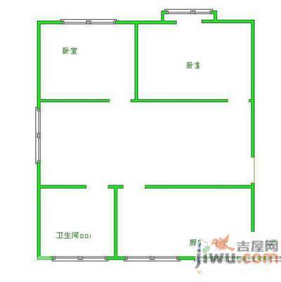 怡景苑3室2厅2卫124.2㎡户型图