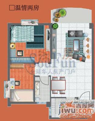 绿都嘉园2室2厅1卫85㎡户型图