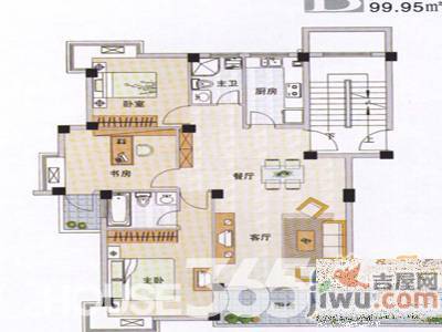 美菱新村2室1厅1卫66㎡户型图