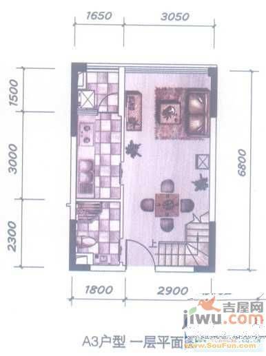芜湖路邮政小区2室1厅1卫70㎡户型图
