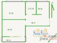 兴丰苑2室1厅1卫户型图