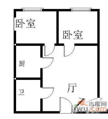 荣昌园2室2厅2卫户型图