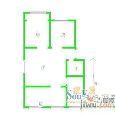 曙苑新村3室1厅1卫户型图