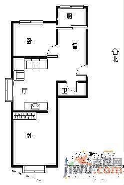 人才苑3室2厅1卫112㎡户型图