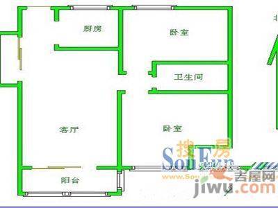 瑞景家园3室1厅1卫143㎡户型图