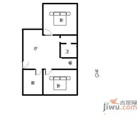 瑞景家园3室1厅1卫143㎡户型图