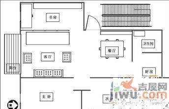 华源国际城3室2厅1卫125㎡户型图