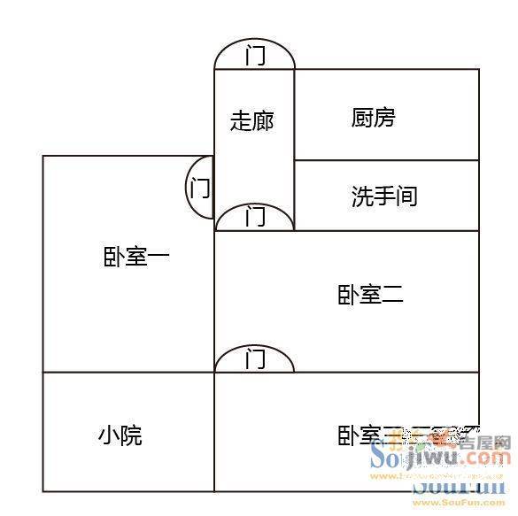 省农委宿舍3室1厅1卫户型图