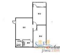 高压开关厂宿舍2室1厅1卫户型图