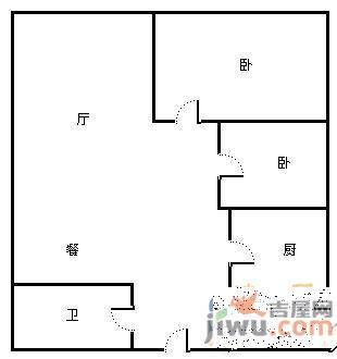 白水坝一村3室2厅2卫138㎡户型图