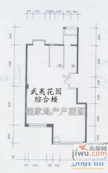 白水坝一村3室2厅2卫138㎡户型图