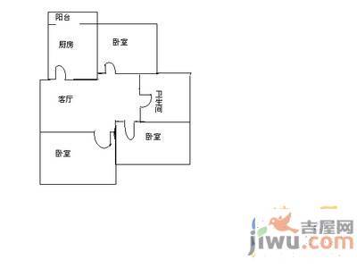 元一美邦国际3室2厅1卫144㎡户型图