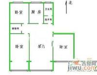 百合园3室1厅1卫85㎡户型图