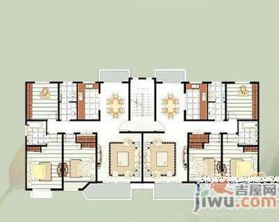 国际花都郁金苑2室2厅1卫95㎡户型图