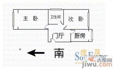 文忠苑2室2厅1卫户型图