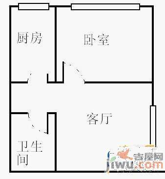 文忠苑2室2厅1卫户型图