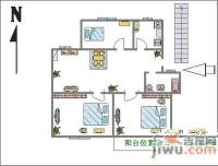 绿景家园3室2厅2卫138㎡户型图