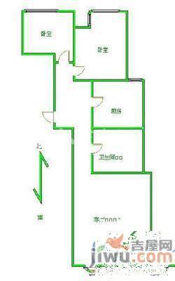 栈塘住宅小区2室2厅1卫85㎡户型图