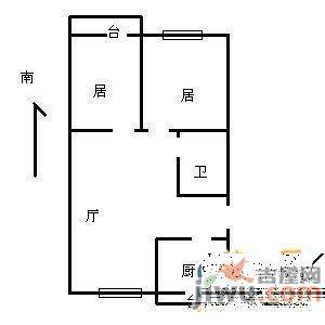 宝文都市公寓1室1厅1卫49㎡户型图