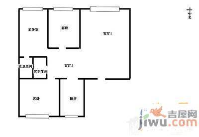 宝文都市公寓1室1厅1卫49㎡户型图