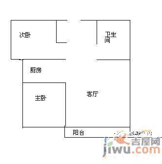 枫丹白鹭湖公馆2室2厅1卫100㎡户型图