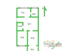 新安苑2室2厅1卫户型图