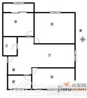 人才苑北村3室1厅1卫106㎡户型图