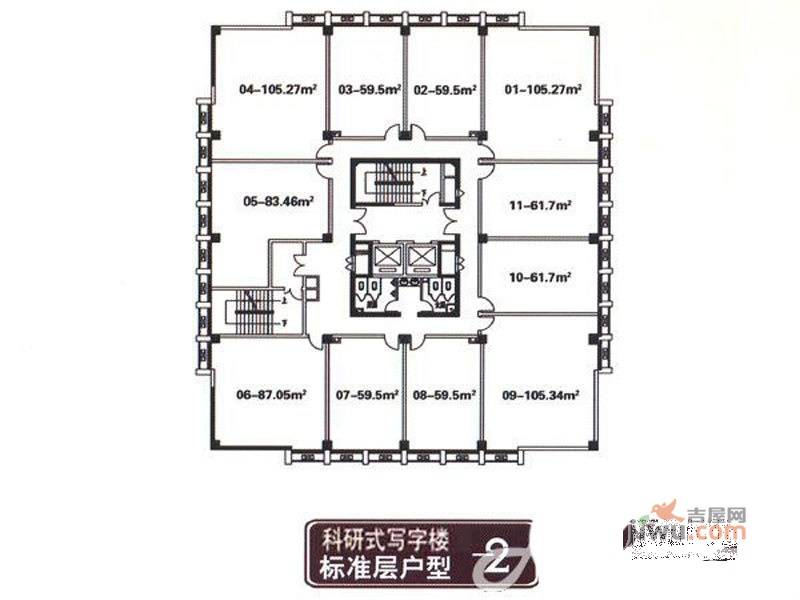 富邻广场普通住宅847.8㎡户型图