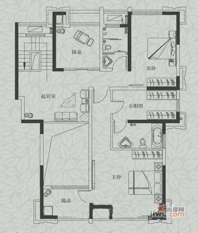 融侨观邸3室2厅1卫246.5㎡户型图