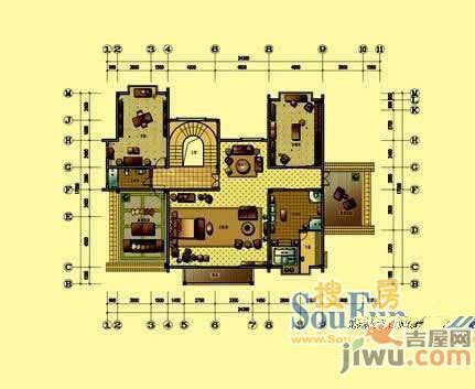 棠溪人家普通住宅46㎡户型图