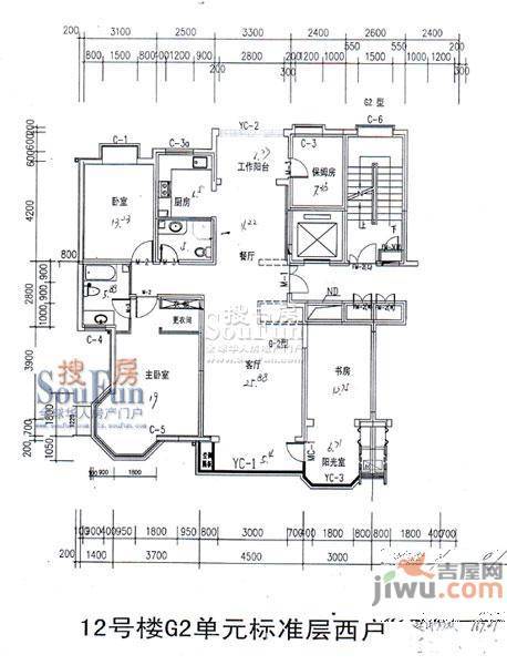 安宁庭院3室0厅0卫户型图